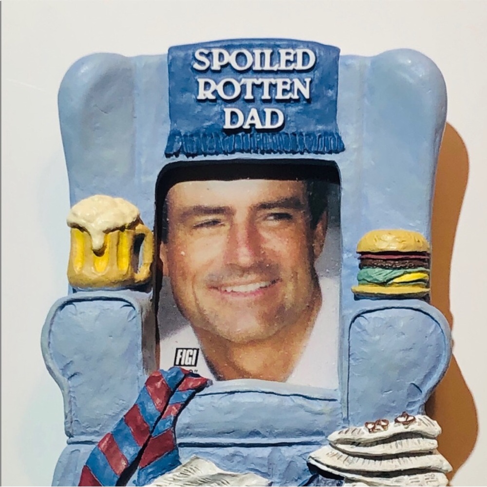 Spoiled Rotten Dad Photo Frame - Blue